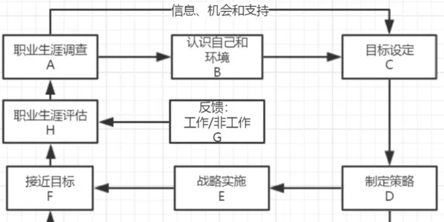 表 2.1 格林豪斯对职业生涯规划的分析